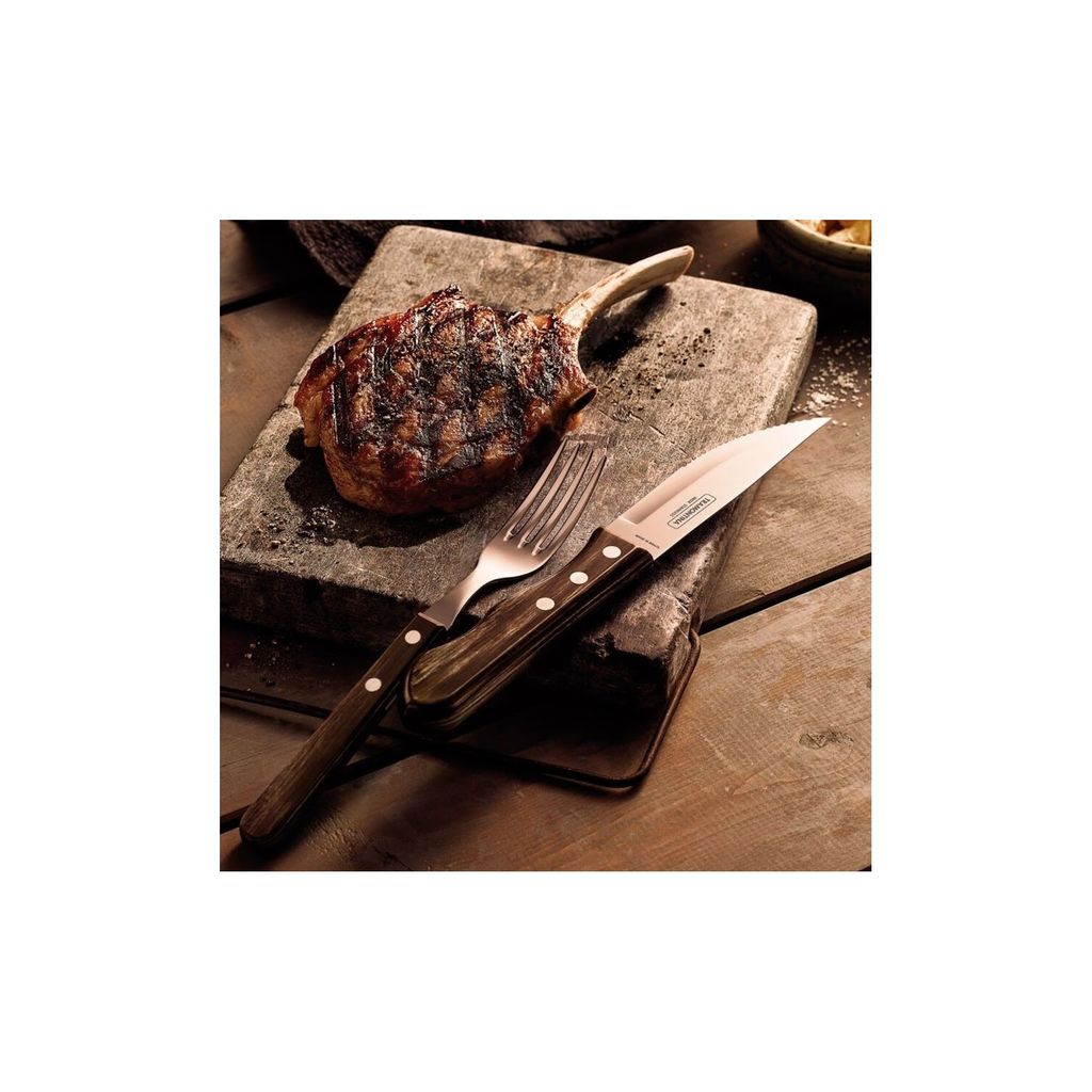Coffret 6 couteaux à steak Jumbo Churrasco lame 12 cm - Visuel 2